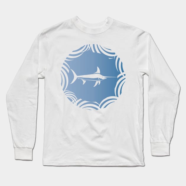 Swordfish Long Sleeve T-Shirt by mypointink